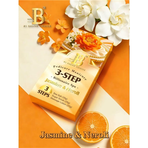 Billionaire Spa Nail Pedicure Kit 3 Steps - Jasmine & Neroli