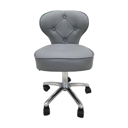 Salon Chair Stool Round Hydraulic Leather PU 1012 Grey