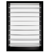 Wall Acrylic Rack - Powder 120pcs Black (2oz) LED