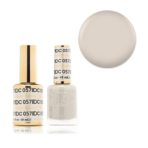 DND 057 White Bunny - DC Collection Gel & Lacquer Duo 18ml