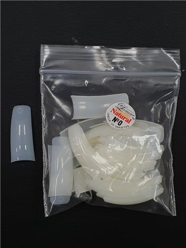 Lamour - Natural Nail False Tips Extension Refill Size 0 (50pcs)
