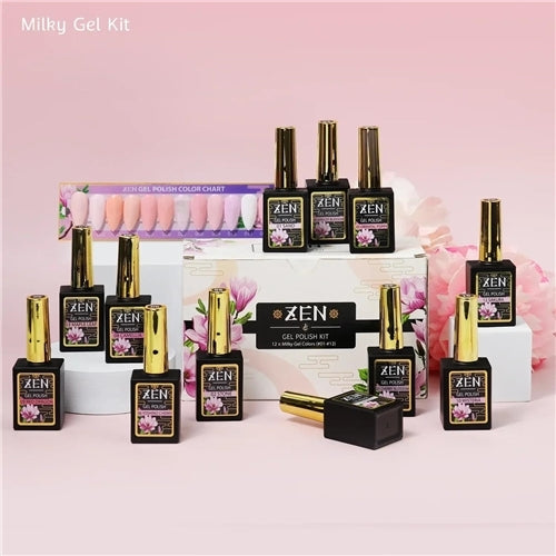 ZEN | Milky Gel Nail Polish Japanese Garden Collection #01 - #12