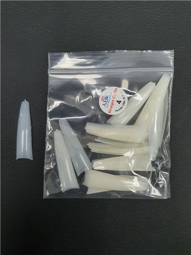 AEON - Straight Coffin Nail False Tips Extension Refill Size 4 (50pcs)