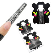 500Pcs Nail Forms Stickers YC-11 Quick Extension UV Gel Polish Tips Guide Art