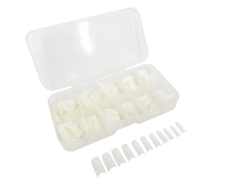 550 Pcs / Box Full Cover Nail Tip - Natural