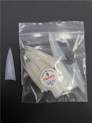 AEON - Stiletto Nail False Tips Extension Refill Size 0 (50pcs)