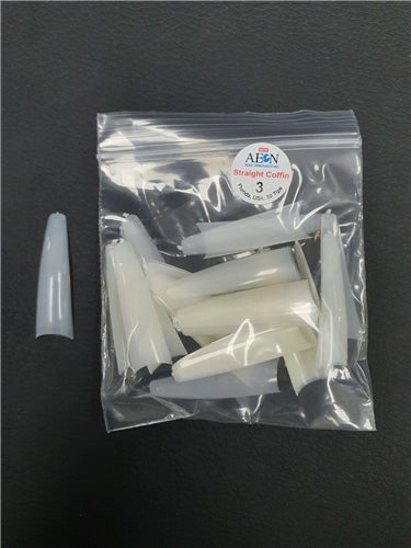 AEON - Straight Coffin Nail False Tips Extension Refill Size 3 (50pcs)