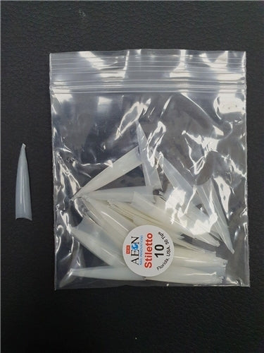 AEON - Stiletto Nail False Tips Extension Refill Size 10 (50pcs)