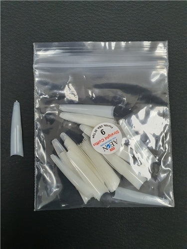 AEON - Straight Coffin Nail False Tips Extension Refill Size 9 (50pcs)