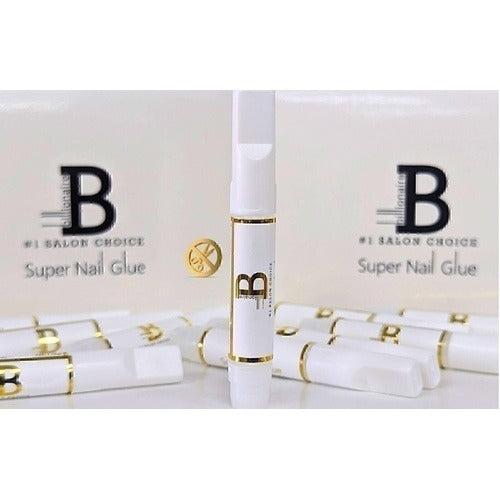 Billionaire Super Fast Dry and Strong Nail Glue Adhesive For False Nail Tips 10pcs