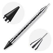 Nail Art Rhinestone Diamond Picker Dotting Nail Dual-ended Gem Pen Crystal Black