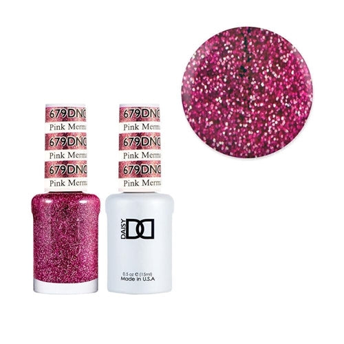 DND 679 Pink Mermaid - Daisy Collection Gel & Lacquer Duo 15ml