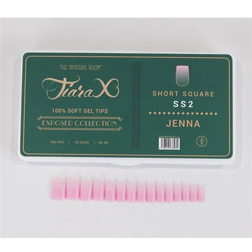 TiaraX Colored Tips Box - EXPOSED Collection - #SS2 Jenna Short Square