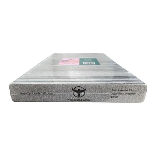 Phoenix - Nail Files Gray Straight X-Coarse 80/80 50 pcs