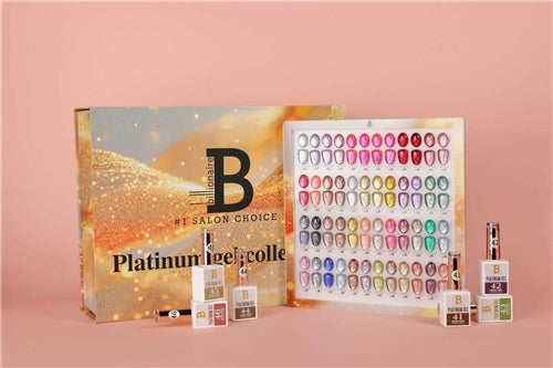 Billionaire UV LED Platinum Glitter Gel Polish Collection 48 Colors