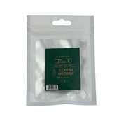 TiaraX Clear Tips Bag - Coffin Medium - Refill Tip Bags #5.5