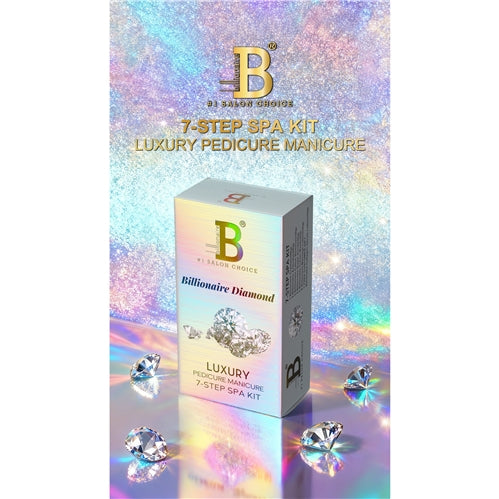 Billionaire Bubble Spa Nail Luxury Pedicure Kit 7 Steps - Royal Diamond