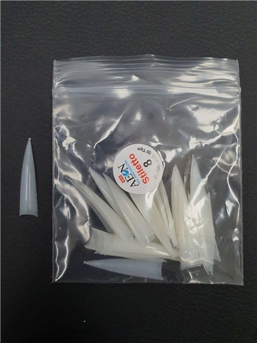 AEON - Stiletto Nail False Tips Extension Refill Size 8 (50pcs)