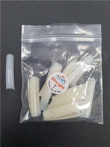 AEON - Straight Nail False Tips Extension Refill Size 7 (50pcs)