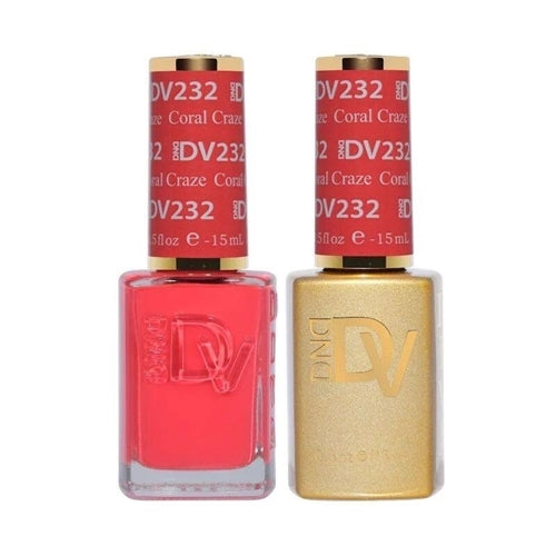 DND DIVA - #232 Coral Craze - Gel & Lacquer Duo 15ml