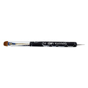 AEON - Nail Kolinsky French Dual Ended Brush Size 14 Dotting Tool (Black)
