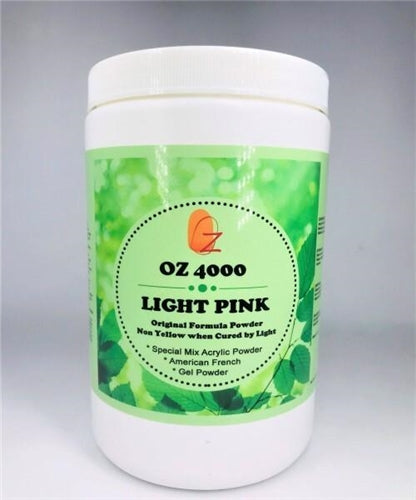 OZ 4000 Special Mix Acrylic Powder - Light Pink (1.5lbs)