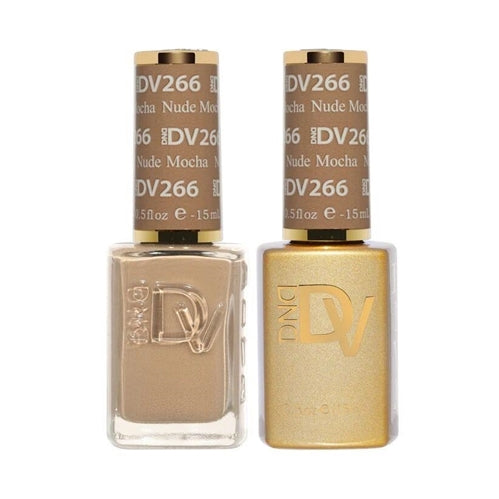 DND DIVA - #266 Nude Mocha - Gel & Lacquer Duo 15ml