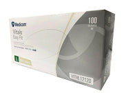 100 x Medicom Disposable Gloves Vitals Easy Fit Latex Powder Free Medical