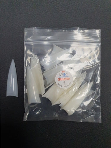 AEON - Stiletto Nail False Tips Extension Refill Size 1 (50pcs)