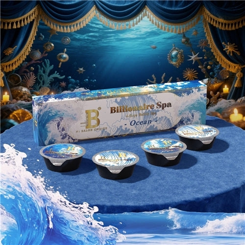 Billionaire Bubble Spa Nail Deluxe Pedicure Kit 4 Steps - Ocean