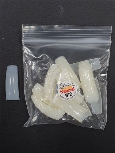 Lamour - Natural Nail False Tips Extension Refill Size 2 (50pcs)
