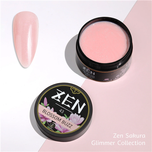 ZEN Builder Hard Gel Nail - #43 Blossom Buzz - Sakura Glimmer Collection - 50ml