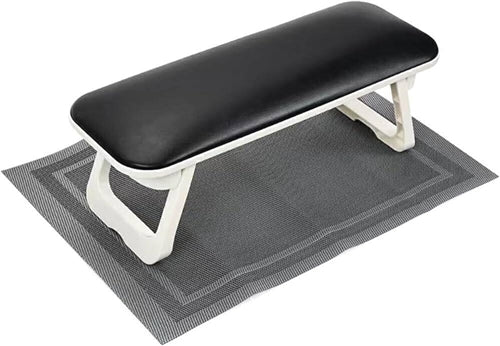 Arm Rest Foldable Nail Hand Pillow Manicure Table PU Leather Cushion Black