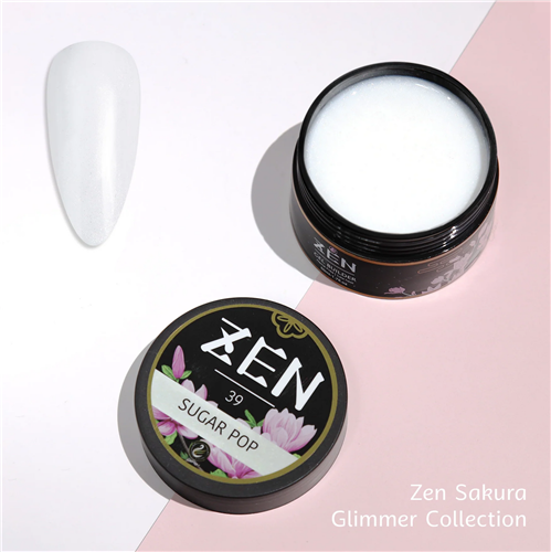 ZEN Builder Hard Gel Nail - #39 Sugar Pop - Sakura Glimmer Collection - 50ml