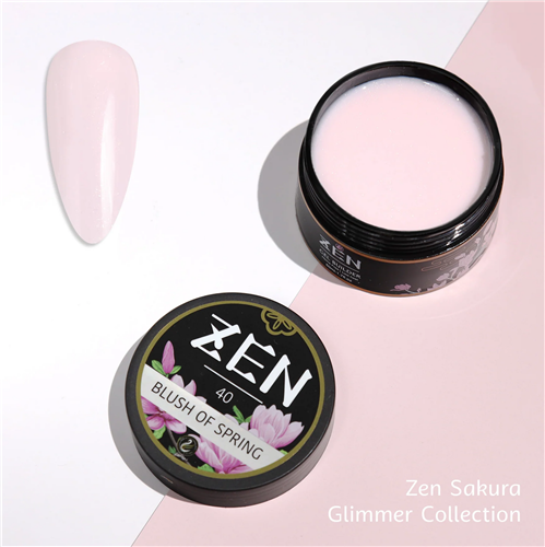ZEN Builder Hard Gel Nail - #40 Blush of Spring - Sakura Glimmer Collection - 50ml