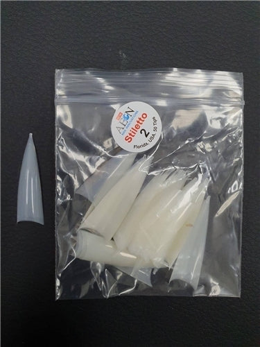 AEON - Stiletto Nail False Tips Extension Refill Size 2 (50pcs)