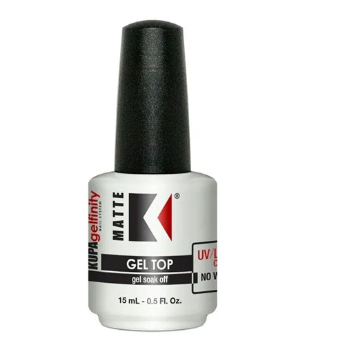 KUPA GelFinity - UV LED Gel Nail Matte Top Coat (No-Wipe) 15ml