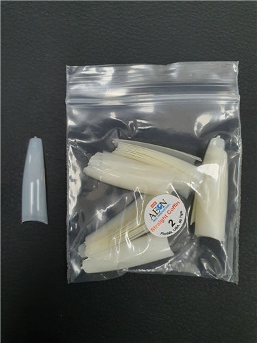 AEON - Straight Coffin Nail False Tips Extension Refill Size 2 (50pcs)