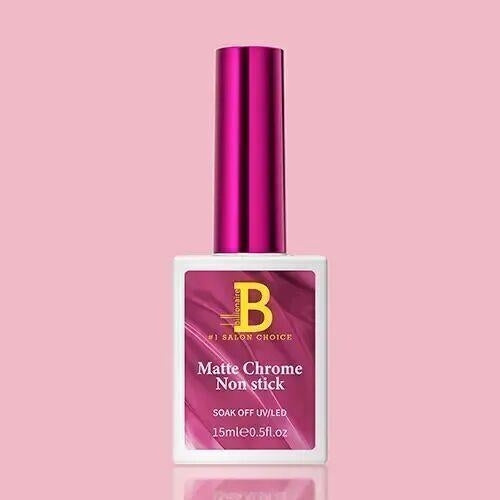 Billionaire Gel Polish - Matte Chrome Non Stick Nail Top Coat 15ml