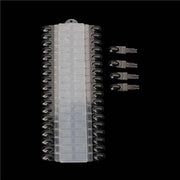 36pcs Nail Polish Art Color Chart Removable Display Rack Clear Teardrop Pattern