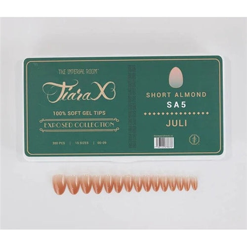 TiaraX Colored Tips Box - EXPOSED Collection - #SA5 Juli Short Almond