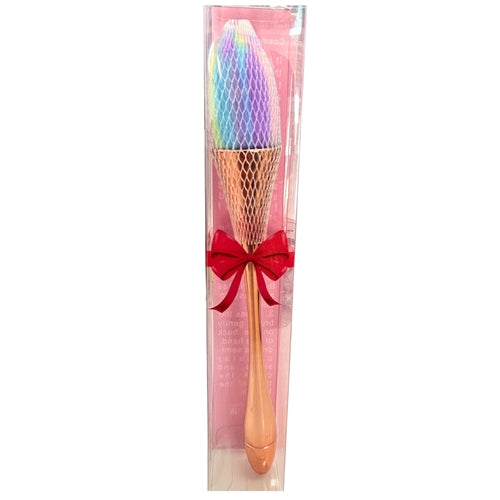 Medium Soft Nail Dust Brush Clean Dip Powder Gold