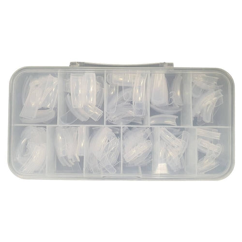 550 Pcs / Box Full Cover False Fake Nail Tip - Clear Transparent