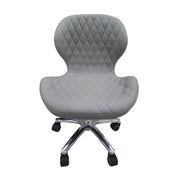 Nail Salon Chair Stool Round Hydraulic Leather PU 1037 Grey