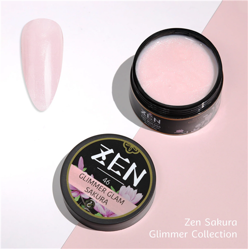 ZEN Builder Hard Gel Nail - #46 Glimmer Glam Sakura - Sakura Glimmer Collection - 50ml