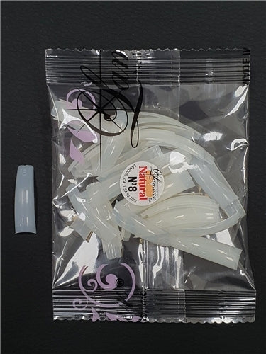 Lamour - Natural Nail False Tips Extension Refill Size 8 (50pcs)