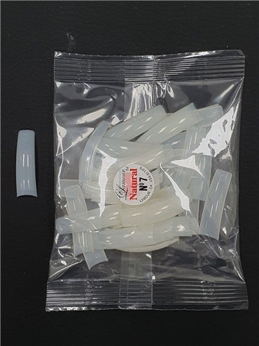Lamour - Natural Nail False Tips Extension Refill Size 7 (50pcs)