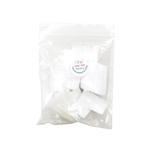 False Toe Finger Nails Tip French White 50pcs