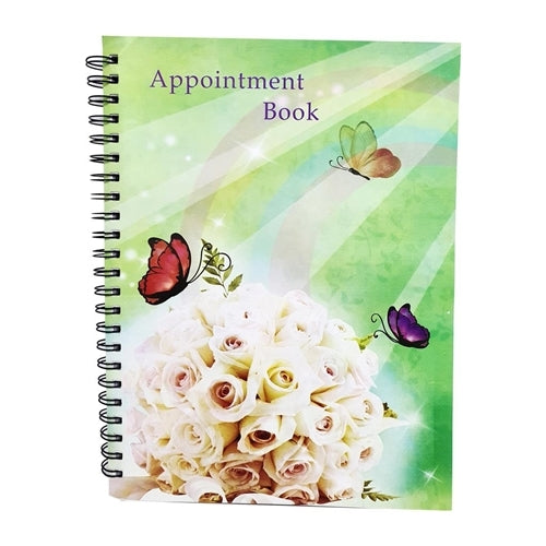 Appointment Book 4 Columns 300 pages - Green